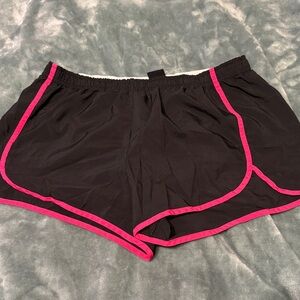 Victoria's Secret Black Shorts with Pink Accents
